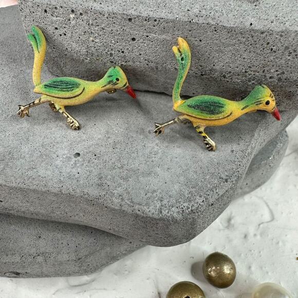 Handmade Enamel Bird‎ Brooch Pin Set Multicolor Animal Aviary - Picture 1 of 4
